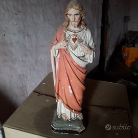 Statua Sacro cuore di Gesù in gesso