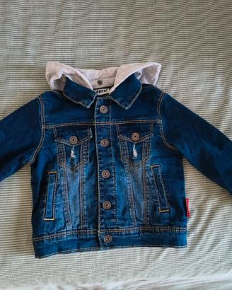 giubbotto jeans neonato 