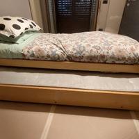 Letto con letto estraibile