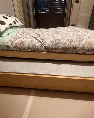 Letto con letto estraibile