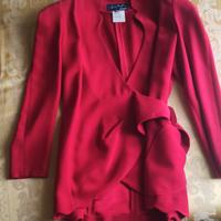 Tailleur rosso corallo