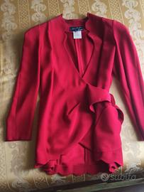 Tailleur rosso corallo