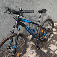 ROCKRIDER Bici Mtb ST 120 nero-azzurro 27,5"
