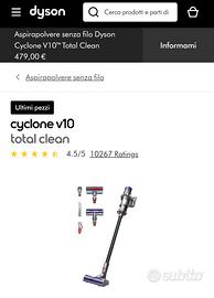 Aspirapolvere senza filo Dyson Cyclone V10 Total C