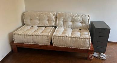 Coppia di cuscini da seduta maxi - beige chiaro