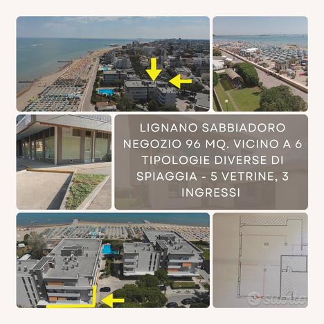 Negozio 96 mq. vicino doggy beach lignano