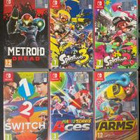 Giochi switch, Super Mario, Metroid, Splatoon