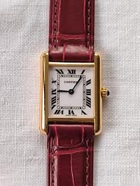 Louis Cartier Tank orologio oro 18k (garanzia)