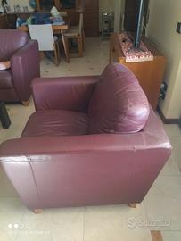 coppia divani in pelle