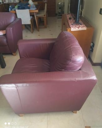 coppia divani in pelle