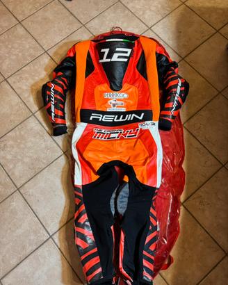 tuta da moto intera professionale rewin