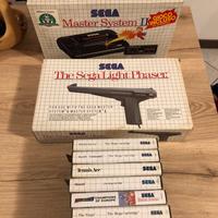Sega Master System II console + pistola e 7 giochi