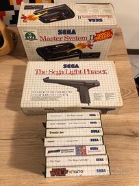 Sega Master System II console + pistola e 7 giochi