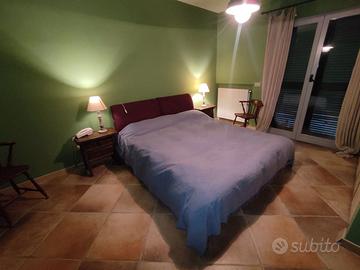 Letto matrimoniale viola sfoderabile con materass