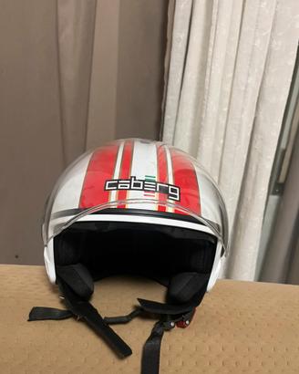 Casco Caberg bianco e rosso