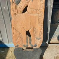 etnico grande scultura tavola africana