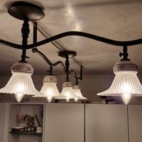 Lampadario cucina stile country