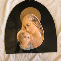 Madonna con bambino da restaurare vintage