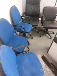 sedie da ufficio in buone condizione 