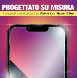 Vetro temperato iPhone 13, 13 pro e 14 da 6.1 