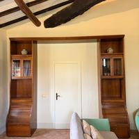 Libreria a ponte legno massello
