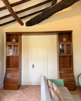 Libreria a ponte legno massello