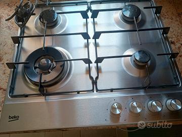 Piano fuochi Acciao Beko