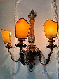 Coppia di Lampadari antichi Vintage 