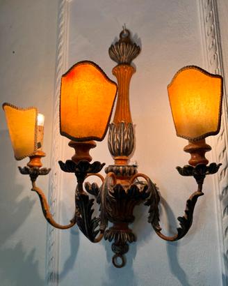 Coppia di Lampadari antichi Vintage 
