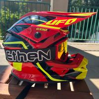 Casco Moto cross Enduro UFO Rosso