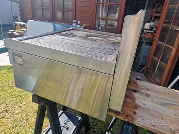 piastra a gas mezza liscia e mezza rigata 