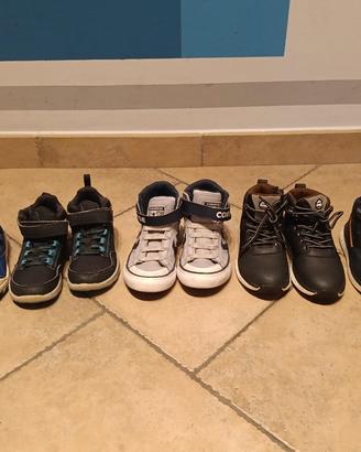 Lotto 5 paia scarpe invernali bambino num 29