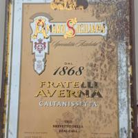 Tabella Amaro Averna vintage 