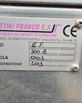 aspiratrucioli due sacchi