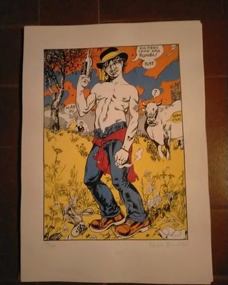 Xilografia Paolo Bacilieri firmata e numerata l