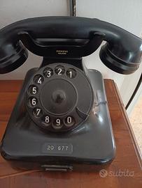 Telefono vintage a disco Siemens Milano anni '50
