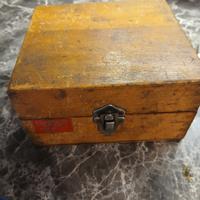 scatola industriale in legno