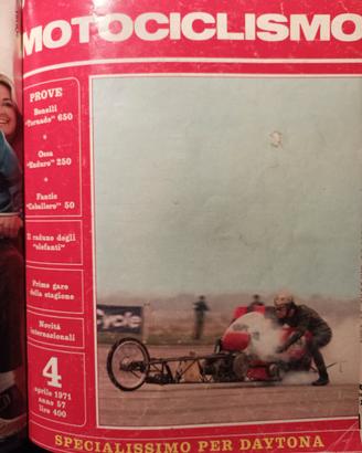 Rivista MOTOCICLISMO numero 4 del 1971