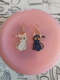 Orecchini gatti Sailor Moon