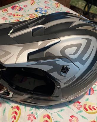 Casco da cross hjc in fibra di vetro