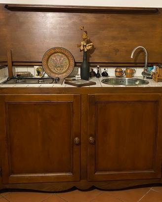 Cucina a scomparsa monoblocco lusso tavolo sedie