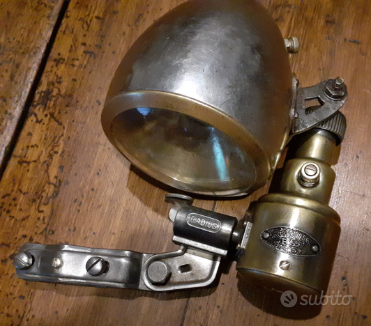 Lampe Avant De Vélo KTBike Vintage - Phare Ovale à Batterie, Aluminium, Lumière Blanche, Montage Sur Cadre, Idéal Pour City Bike
