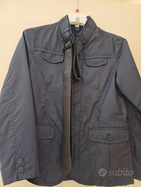 giacca bambino  con cravatta a pois