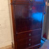 Secretaire antico mobile con ribaltina