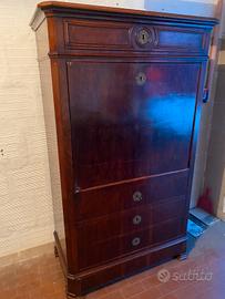 Secretaire antico mobile con ribaltina