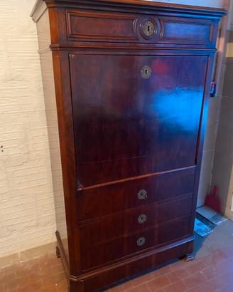 Secretaire antico mobile con ribaltina