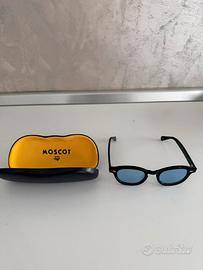 Occhiali da sole neri stile vintage round/retrot