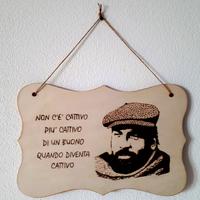 Targa in legno di pioppo 