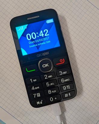 alcatel 2008g cellulare anziani con base ricarica