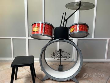 Batteria bambini bontempi rock drummer